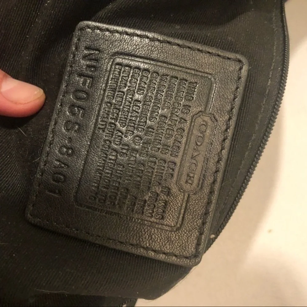 Coach black leather soho bag